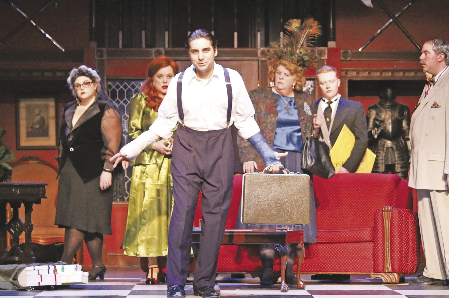 Review: Game cast plays up whodunit antics in M&D's 'Clue'